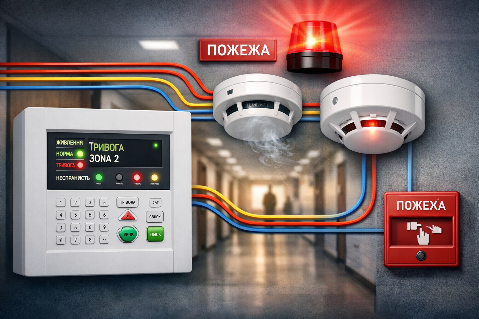 Без адресна пожежна сигналізація: надійне та перевірене рішення для захисту об’єктів - Вогнеборець Плюс