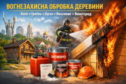 Вогнезахисна обробка деревини
