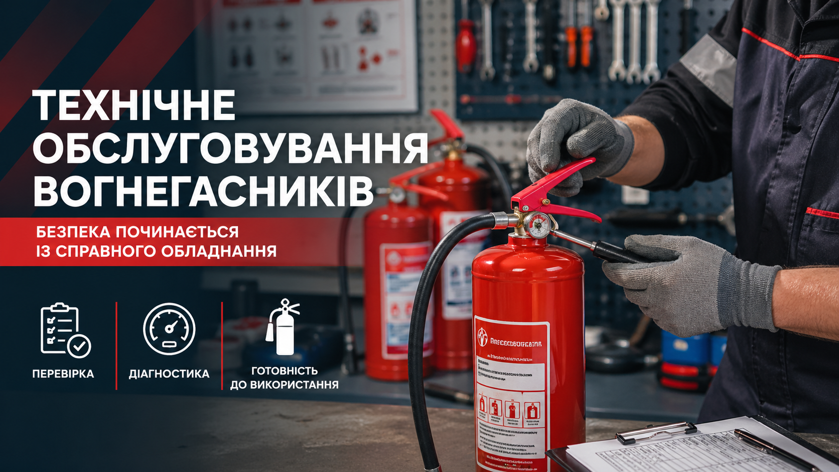 Технічне обслуговування вогнегасників: чому це важливо та як часто проводити - Вогнеборець Плюс