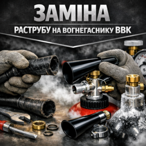 Заміна раструбу на вогнегаснику ВВК