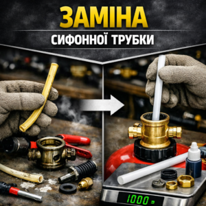 Заміна сифонної трубки