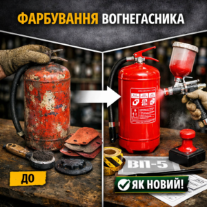 Фарбування вогнегасника
